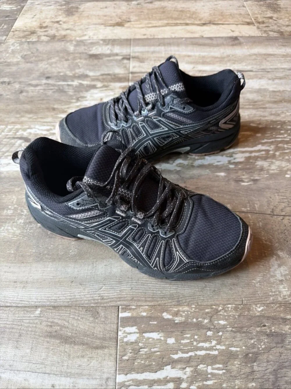 ASICS Gel Venture 7 Shoes Graphite Grey Black Pink 1012A983 Women’s 9.5 W